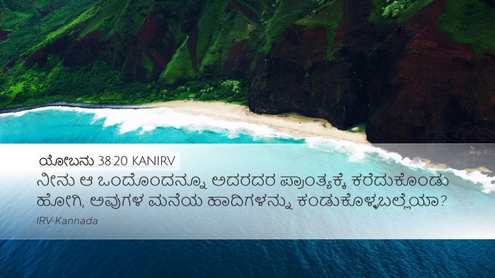 ಯೋಬನು 38:20 KANIRV Desktop Wallpaper - ನೀನು ಆ ಒಂದೊಂದನ್ನೂ - Desktop Bible Verse Wallpaper