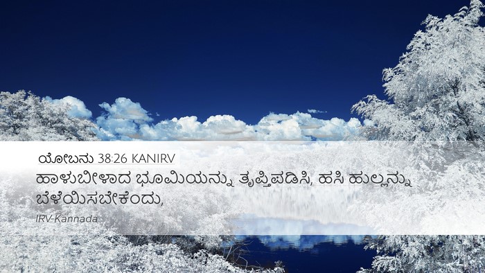 ಯೋಬನು 38:26 KANIRV Bible Verse Image