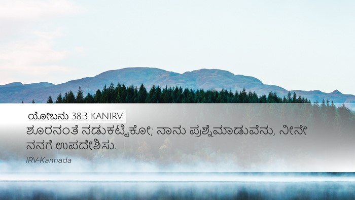 ಯೋಬನು 38:3 KANIRV Bible Verse Image