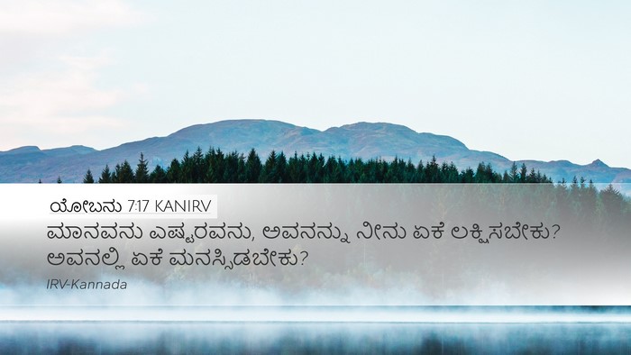 ಯೋಬನು 7:17 KANIRV Bible Verse Image