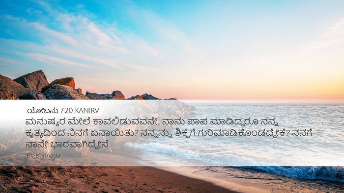 ಯೋಬನು 7:20 KANIRV Bible Verse Image