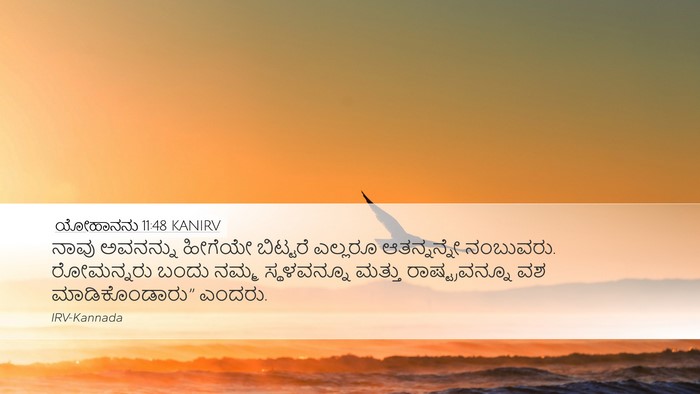 ಯೋಹಾನನು 11:48 KANIRV Bible Verse Image
