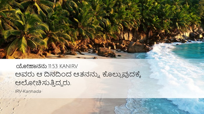 ಯೋಹಾನನು 11:53 KANIRV Bible Verse Image