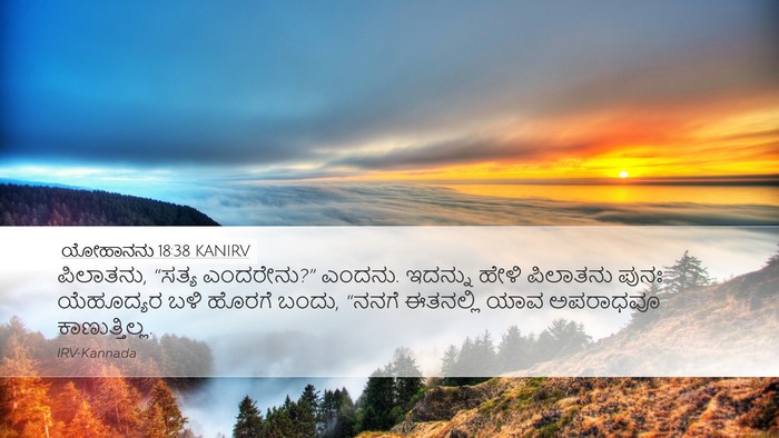 ಯೋಹಾನನು 18:38 KANIRV Bible Verse Image