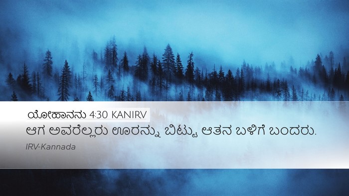 ಯೋಹಾನನು 4:30 KANIRV Bible Verse Image