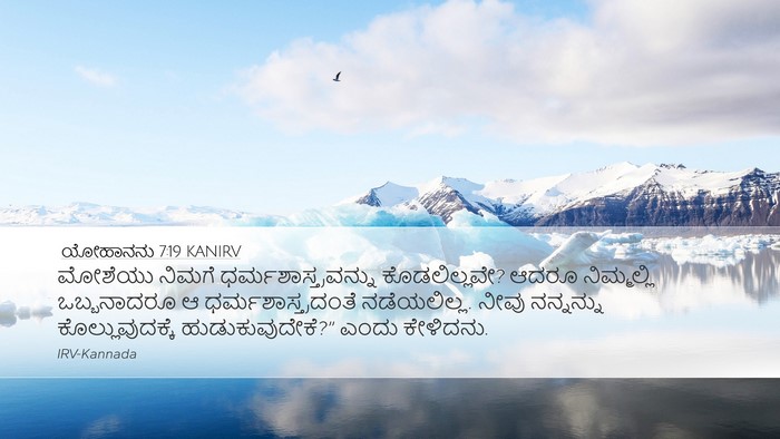 ಯೋಹಾನನು 7:19 KANIRV Bible Verse Image