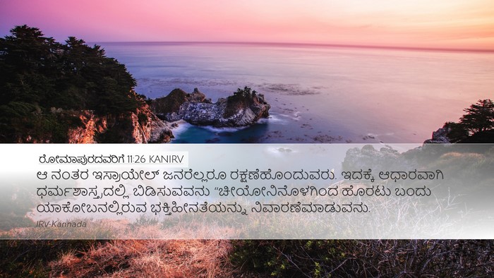 ರೋಮಾಪುರದವರಿಗೆ 11:26 KANIRV Bible Verse Image