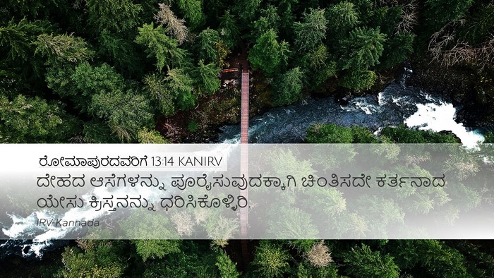 ರೋಮಾಪುರದವರಿಗೆ 13:14 KANIRV Bible Verse Image