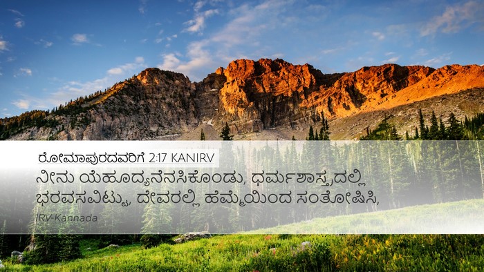 ರೋಮಾಪುರದವರಿಗೆ 2:17 KANIRV Bible Verse Image