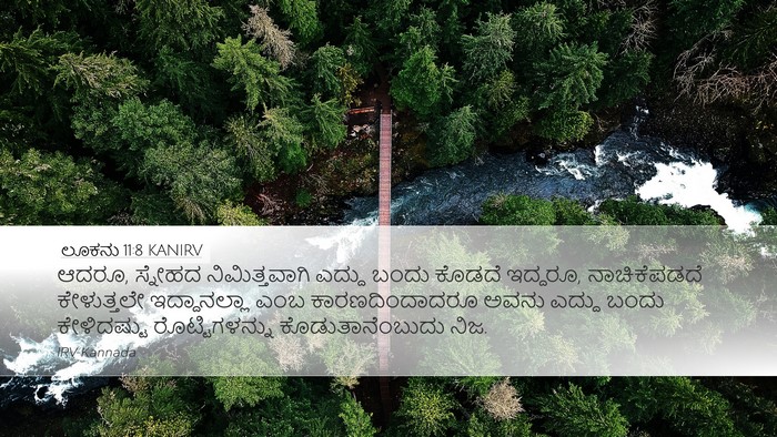 ಲೂಕನು 11:8 KANIRV Bible Verse Image