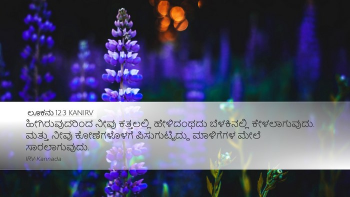 ಲೂಕನು 12:3 KANIRV Bible Verse Image