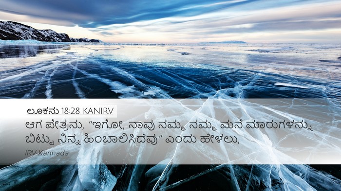 ಲೂಕನು 18:28 KANIRV Bible Verse Image