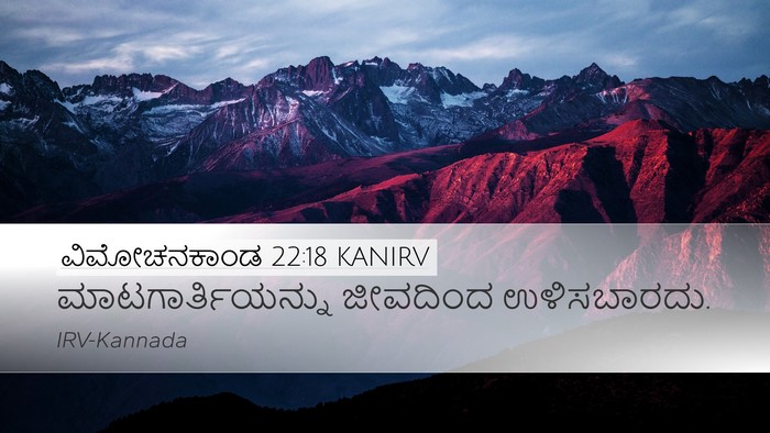 ವಿಮೋಚನಕಾಂಡ 22:18 KANIRV Bible Verse Image