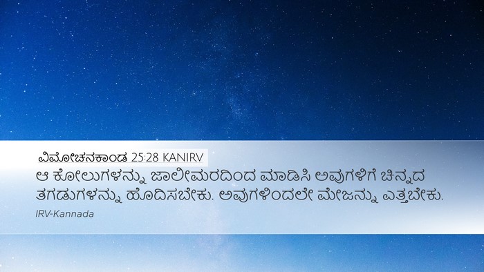 ವಿಮೋಚನಕಾಂಡ 25:28 KANIRV Bible Verse Image