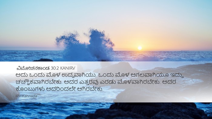 ವಿಮೋಚನಕಾಂಡ 30:2 KANIRV Bible Verse Image