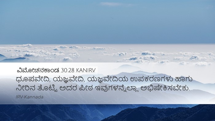 ವಿಮೋಚನಕಾಂಡ 30:28 KANIRV Bible Verse Image