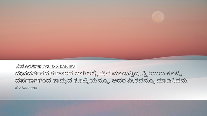 ವಿಮೋಚನಕಾಂಡ 38:8 KANIRV Bible Verse Image