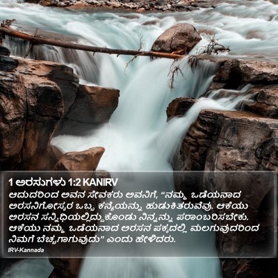 1 ಅರಸುಗಳು 1:2 KANIRV Bible Verse Image