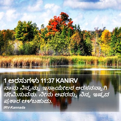 1 ಅರಸುಗಳು 11:37 KANIRV Bible Verse Image