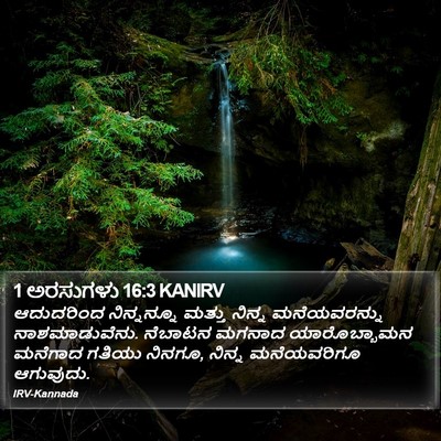 1 ಅರಸುಗಳು 16:3 KANIRV Bible Verse Image