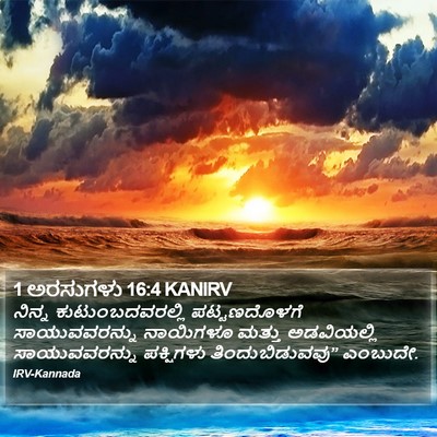 1 ಅರಸುಗಳು 16:4 KANIRV Bible Verse Image
