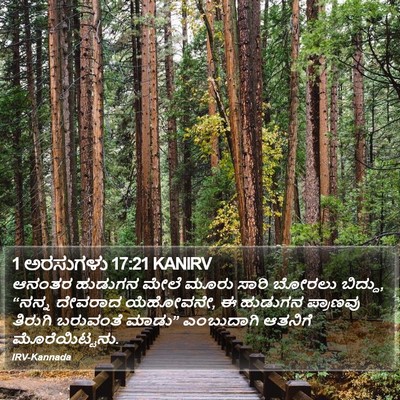 1 ಅರಸುಗಳು 17:21 KANIRV Bible Verse Image