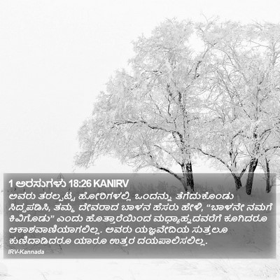 1 ಅರಸುಗಳು 18:26 KANIRV Bible Verse Image