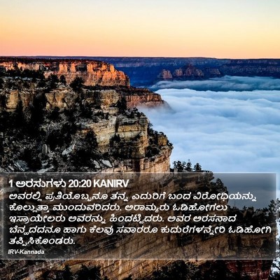 1 ಅರಸುಗಳು 20:20 KANIRV Bible Verse Image