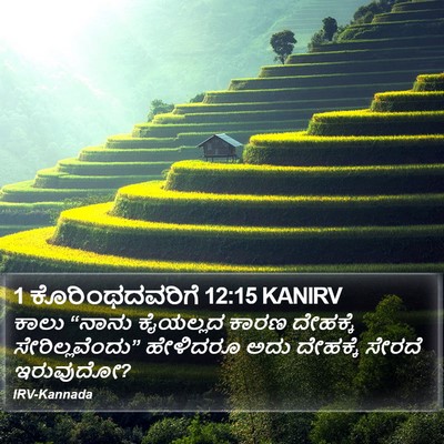 1 ಕೊರಿಂಥದವರಿಗೆ 12:15 KANIRV Bible Verse Image