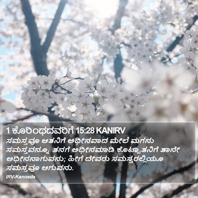 1 ಕೊರಿಂಥದವರಿಗೆ 15:28 KANIRV Bible Verse Image