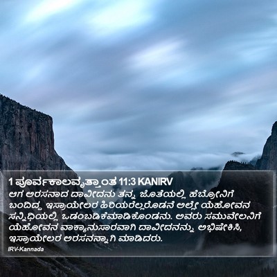 1 ಪೂರ್ವಕಾಲವೃತ್ತಾಂತ 11:3 KANIRV Bible Verse Image