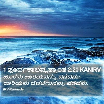 1 ಪೂರ್ವಕಾಲವೃತ್ತಾಂತ 2:20 KANIRV Bible Verse Image