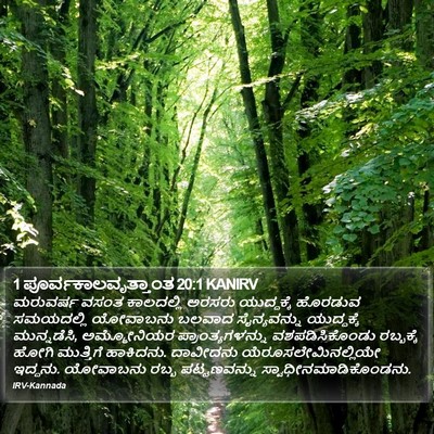 1 ಪೂರ್ವಕಾಲವೃತ್ತಾಂತ 20:1 KANIRV Bible Verse Image