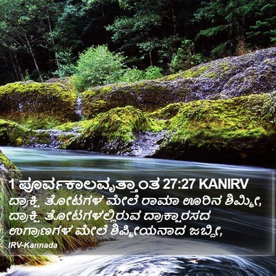 1 ಪೂರ್ವಕಾಲವೃತ್ತಾಂತ 27:27 KANIRV Bible Verse Image