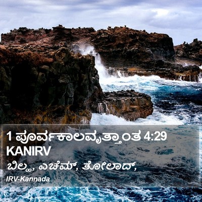 1 ಪೂರ್ವಕಾಲವೃತ್ತಾಂತ 4:29 KANIRV Bible Verse Image