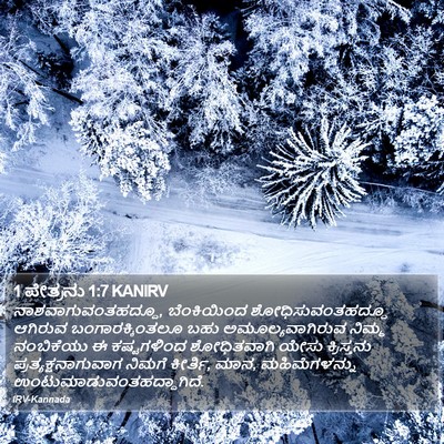 1 ಪೇತ್ರನು 1:7 KANIRV Bible Verse Image