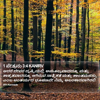 1 ಪೇತ್ರನು 3:4 KANIRV Bible Verse Image