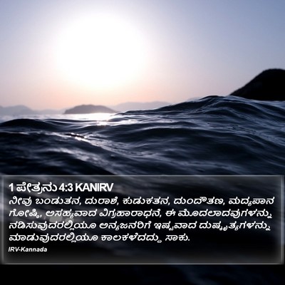 1 ಪೇತ್ರನು 4:3 KANIRV Bible Verse Image