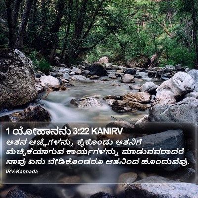 1 ಯೋಹಾನನು 3:22 KANIRV Bible Verse Image