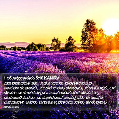 1 ಯೋಹಾನನು 5:16 KANIRV Bible Verse Image