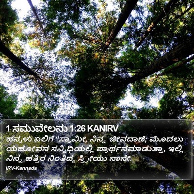 1 ಸಮುವೇಲನು 1:26 KANIRV Bible Verse Image
