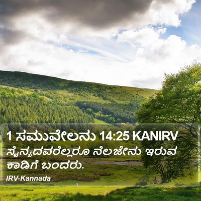 1 ಸಮುವೇಲನು 14:25 KANIRV Bible Verse Image