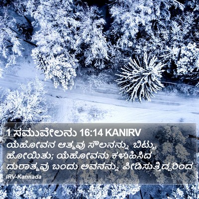 1 ಸಮುವೇಲನು 16:14 KANIRV Bible Verse Image