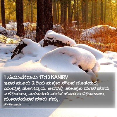 1 ಸಮುವೇಲನು 17:13 KANIRV Bible Verse Image
