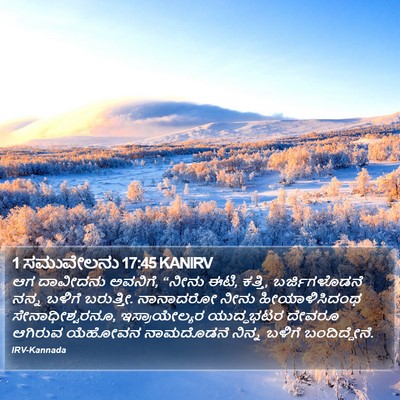 1 ಸಮುವೇಲನು 17:45 KANIRV Bible Verse Image