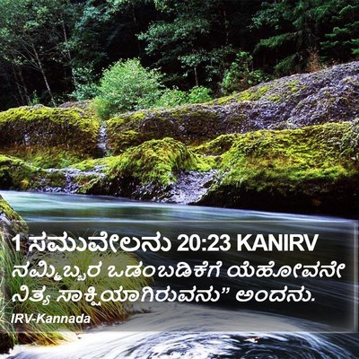 1 ಸಮುವೇಲನು 20:23 KANIRV Bible Verse Image