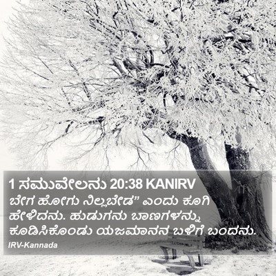 1 ಸಮುವೇಲನು 20:38 KANIRV Bible Verse Image