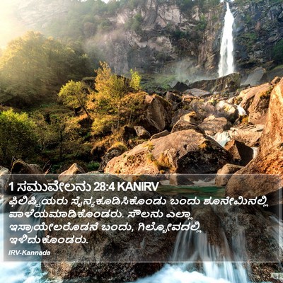 1 ಸಮುವೇಲನು 28:4 KANIRV Bible Verse Image