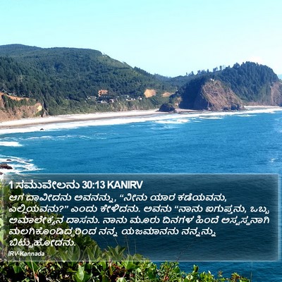 1 ಸಮುವೇಲನು 30:13 KANIRV Bible Verse Image