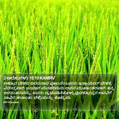 2 ಅರಸುಗಳು 15:19 KANIRV Bible Verse Image